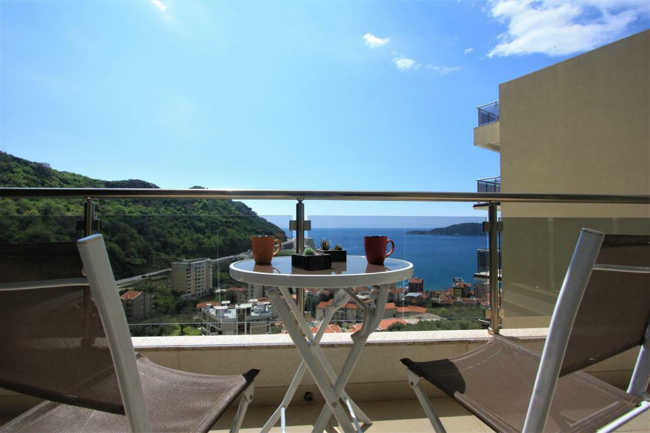 Amazing Sea View Apartment Zatvoren Budva Kültér fotó